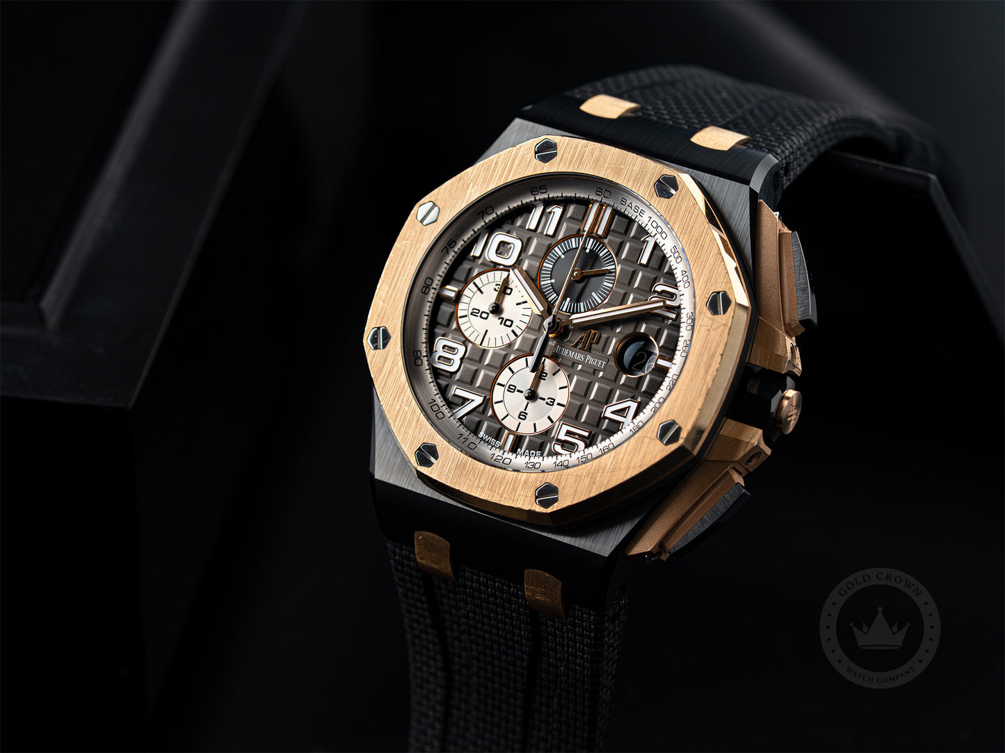 Audemars Piguet Royal Oak Offshore Chronograph 26405NR.OO.A002CA.01.A Watch and Box