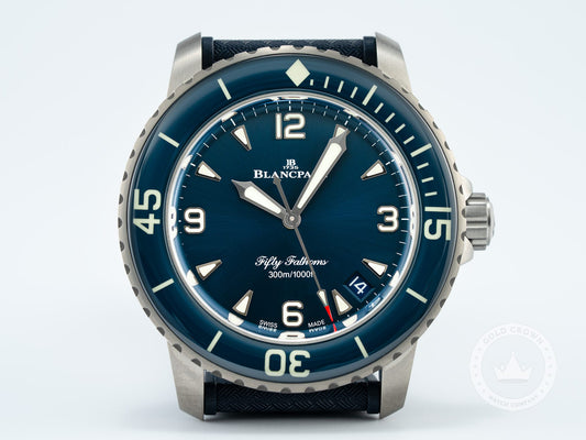 Brand New Blancpain Fifty Fathoms 5010 12B40 O64B “Titanium” Full Set