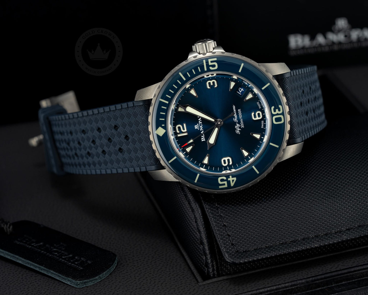 Brand New Blancpain Fifty Fathoms 5010 12B40 O64B “Titanium” Full Set