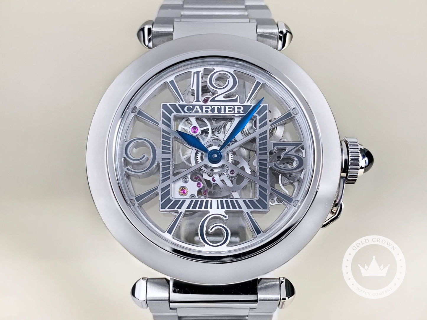 Cartier Pasha WHPA0007 “Skeleton” Full Set