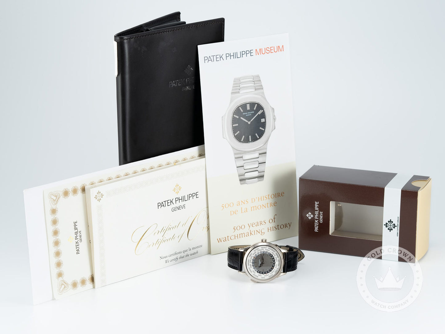 Patek Philippe World Time 5230G-001 Watch and Paper