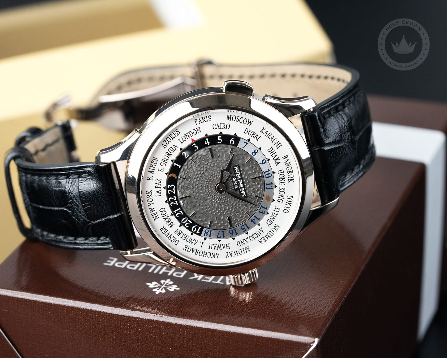 Patek Philippe World Time 5230G-001 Watch and Paper
