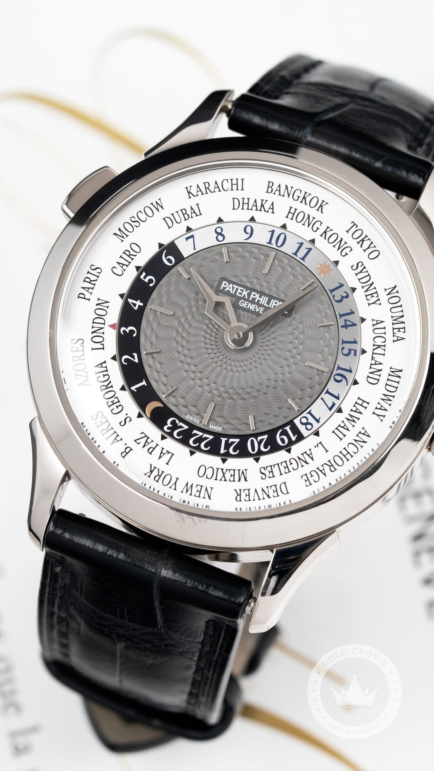 Patek Philippe World Time 5230G-001 Watch and Paper
