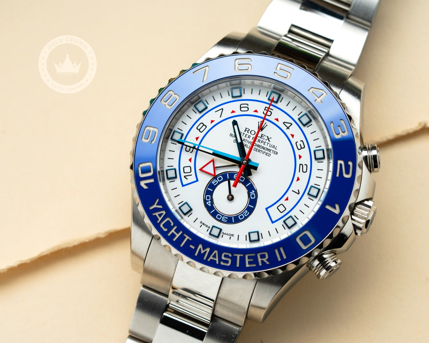 Rolex Yacht-Master II 116680 Watch and Paper