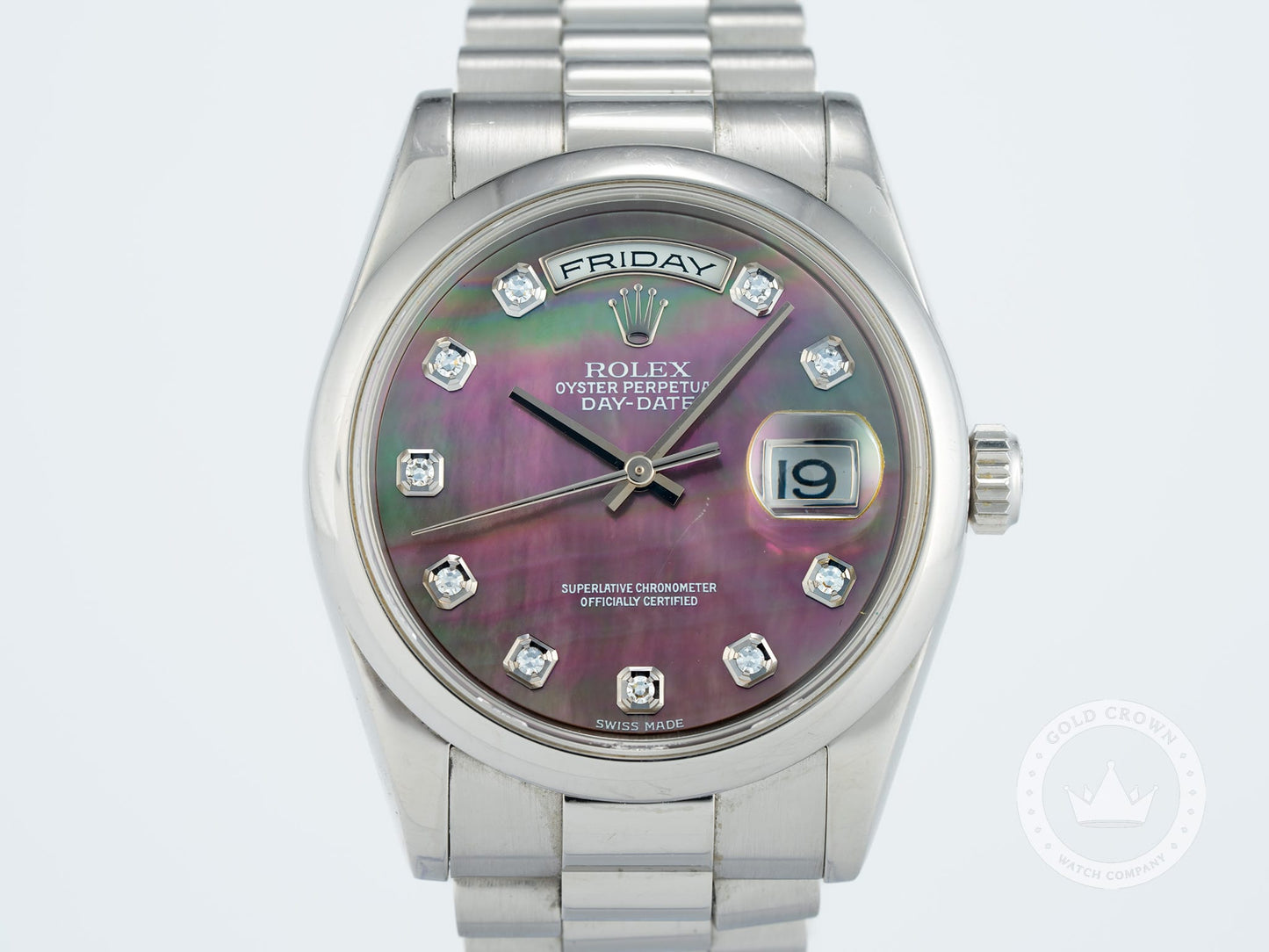 Rolex Day-Date 118206 “MOP Tahitian Dial” Watch