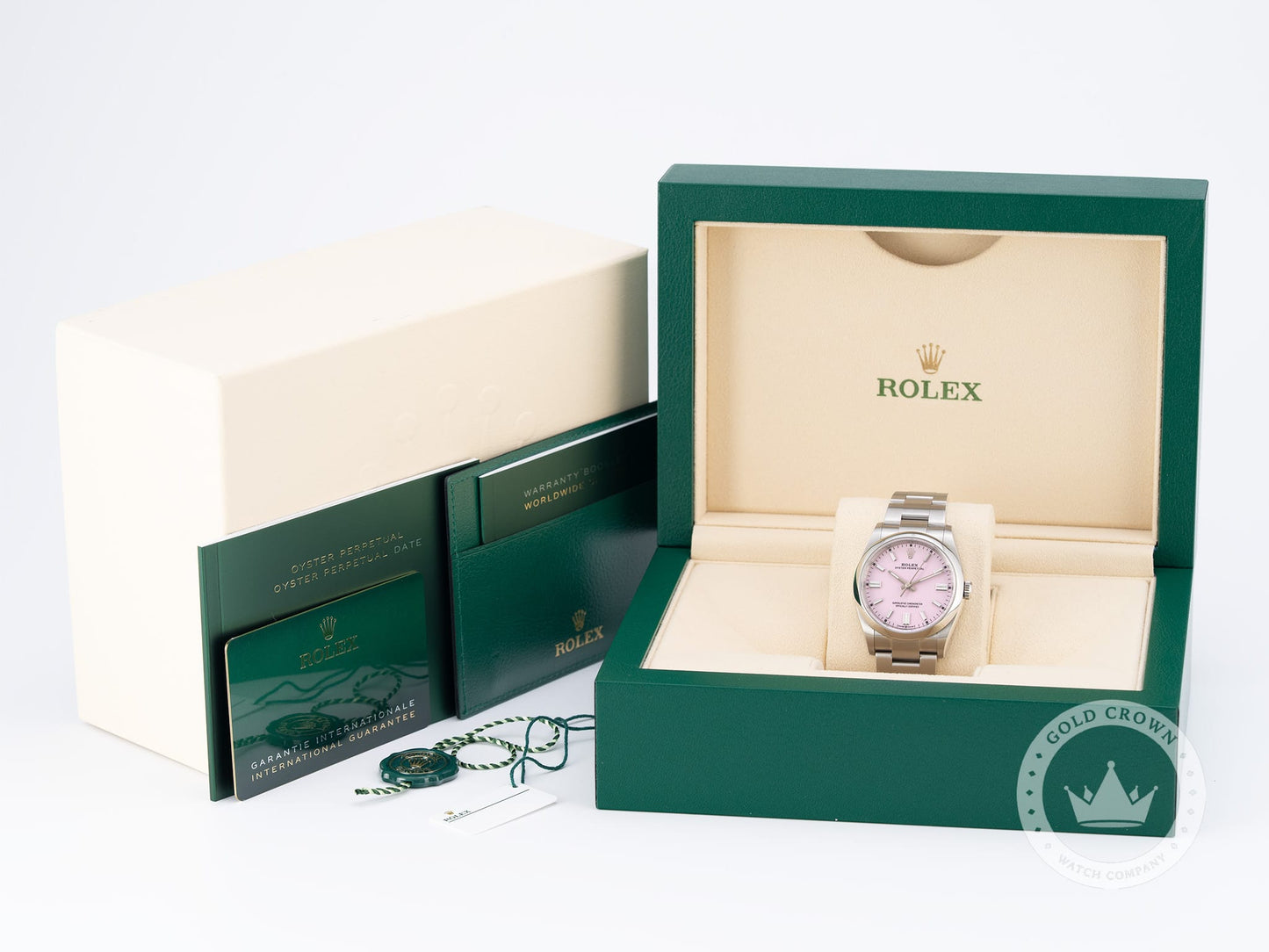 Rolex Oyster Perpetual 126000 “Candy Pink Dial” Full Set