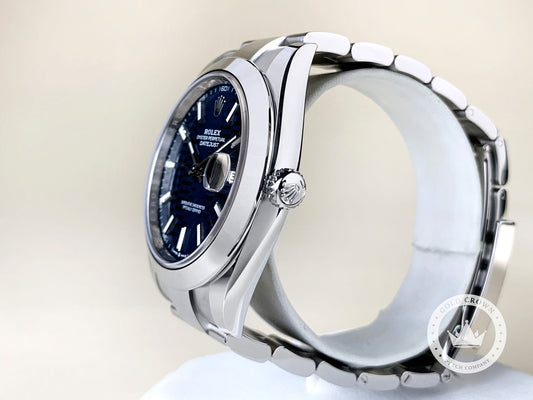 Brand New Rolex Datejust 126300 “Blue Motif Dial” Full Set