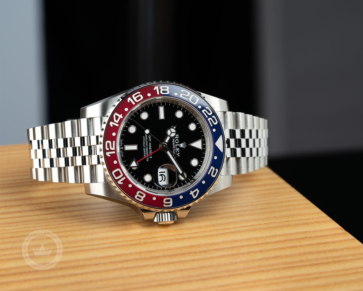 Brand New Rolex GMT-Master II 126710BLRO “Fully Stickered Pepsi” Watch and Paper