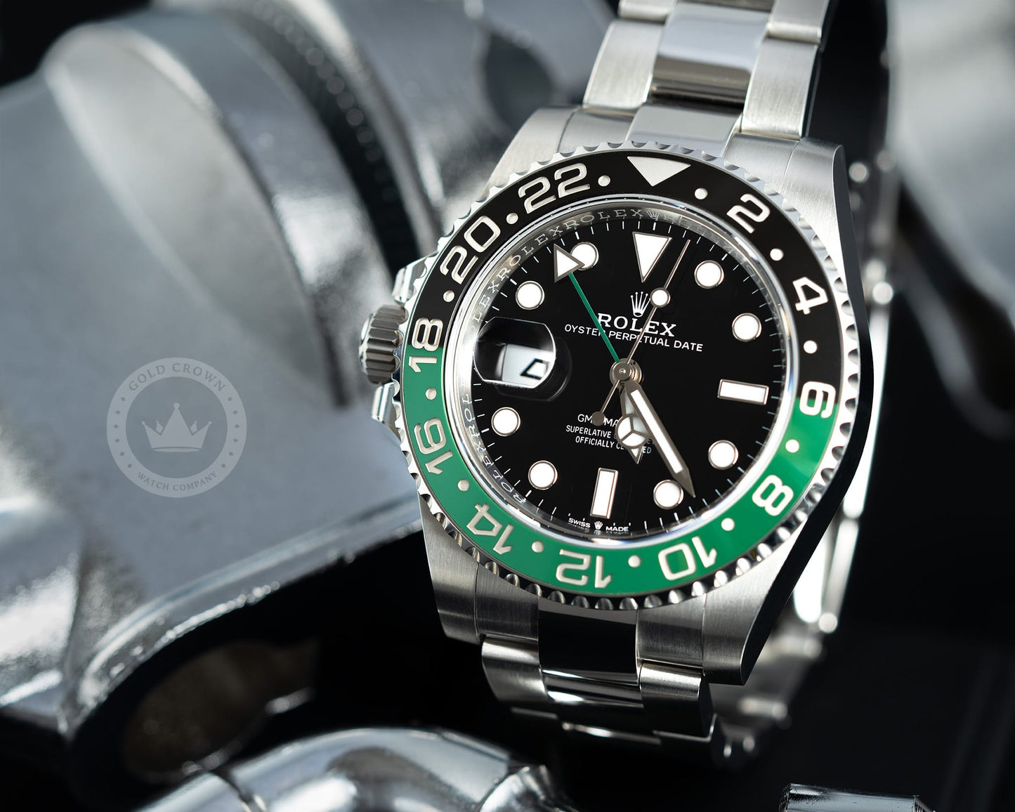 Rolex GMT-Master II 126720VTNR “Sprite” Watch and Paper