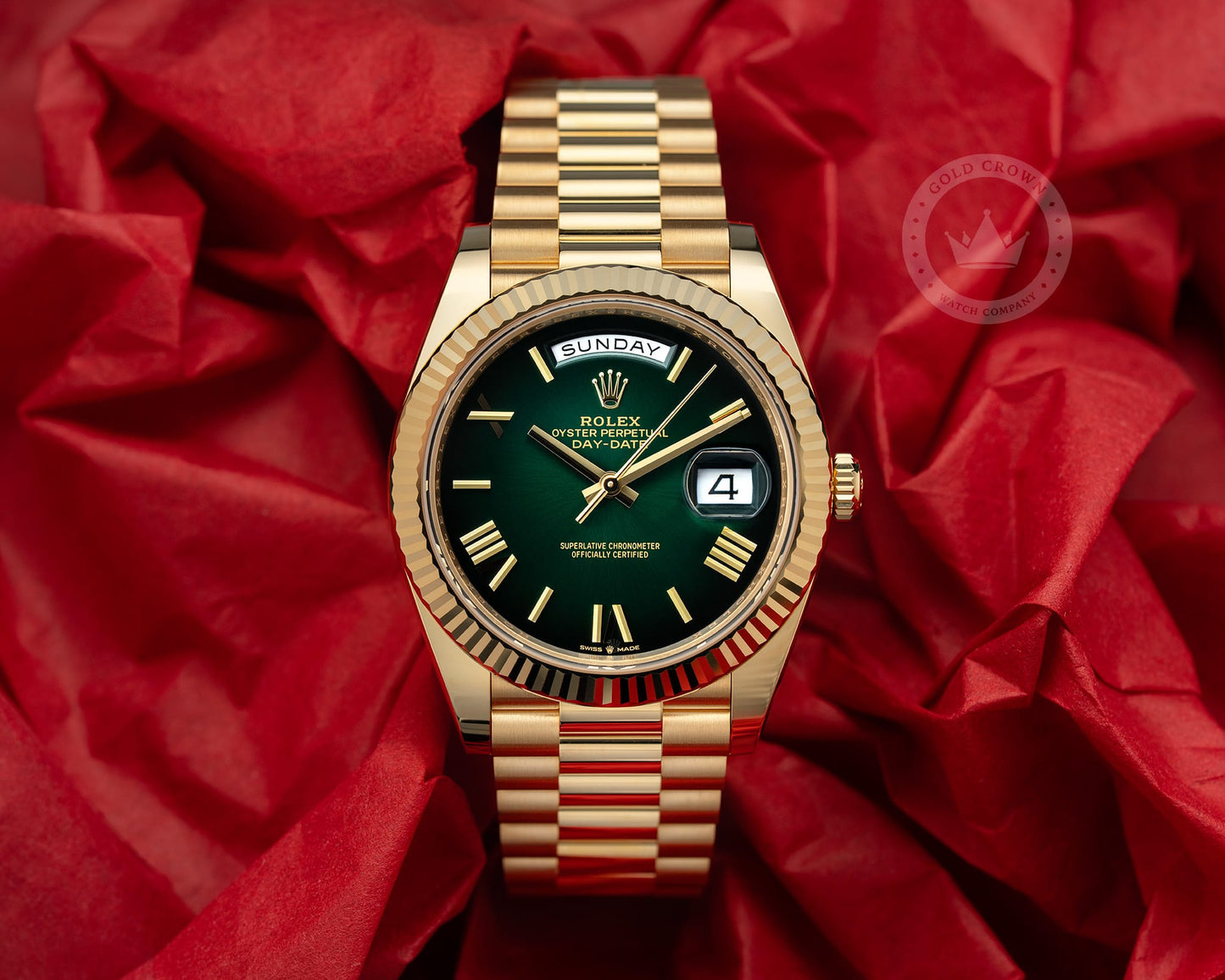 Brand New Rolex Day-Date 40 228238 “Ombre” Full Set