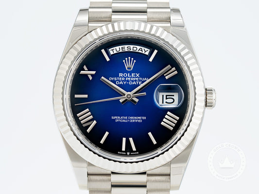 Brand New Rolex Day-Date 40 228239 “Blue Ombre´” Full Set
