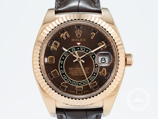 Rolex Sky-Dweller 326135 Watch, Box, and Paper