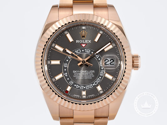 Rolex Sky-Dweller 326935 Watch, Box, and Paper