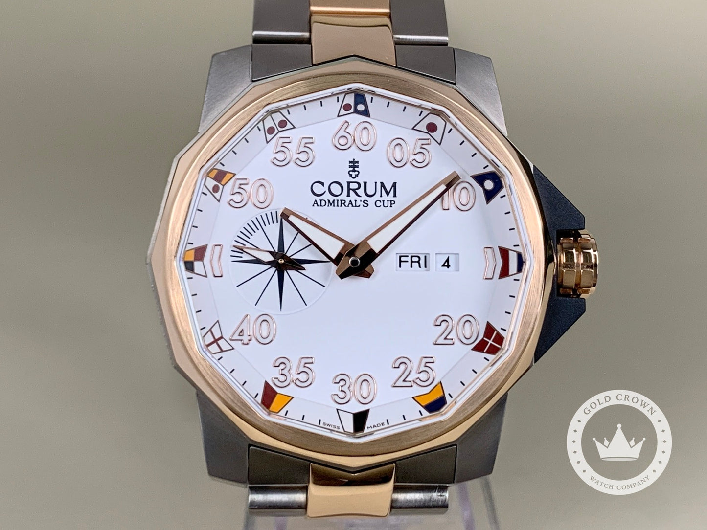 Corum Admiral's Cup Competition 48 947.931.05/V790 AA32 Watch, Box, and Manual