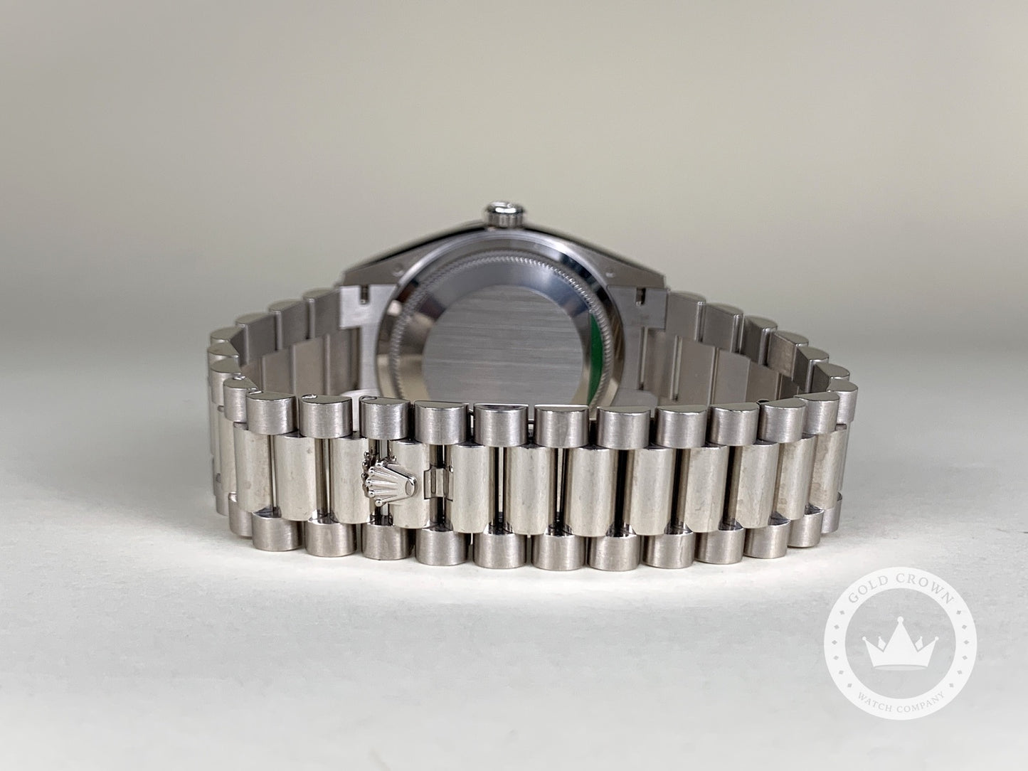 Rolex White Gold Day-Date Ombre Dial 128239 Full Set