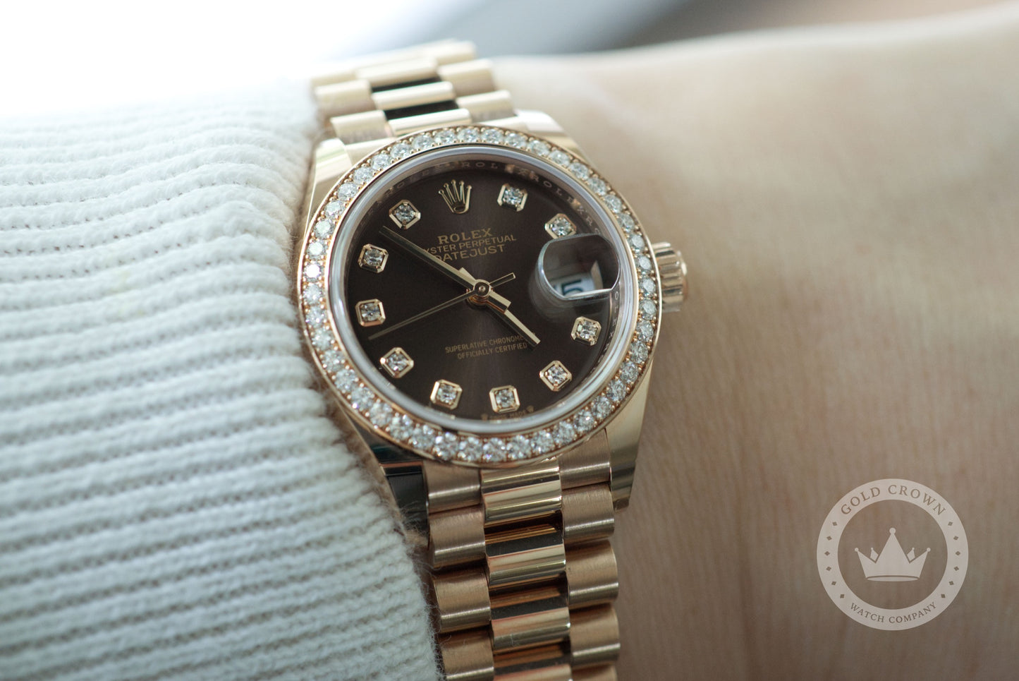 Brand New Rolex Rose Gold Datejust 279135RBR Full Set