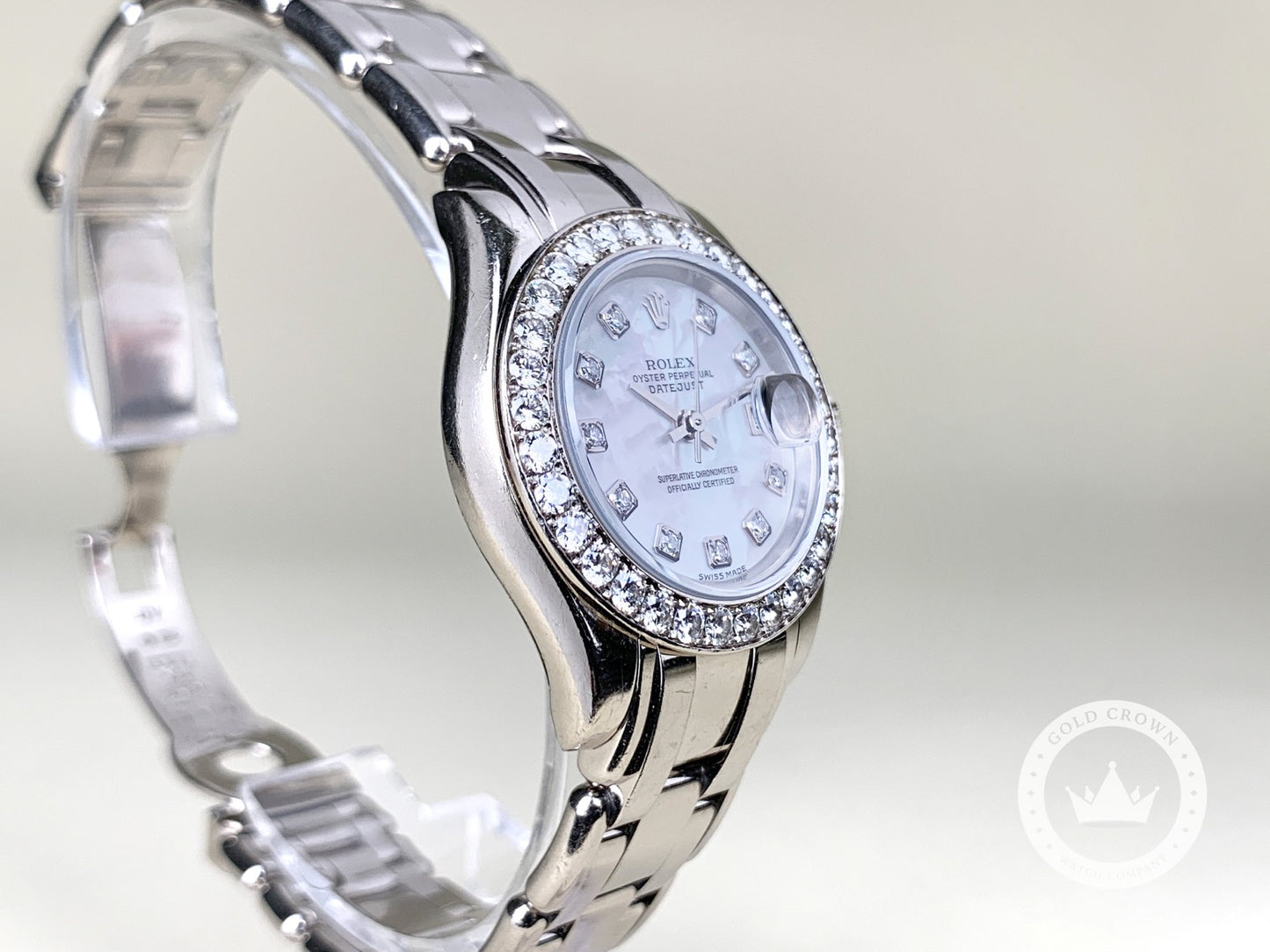 Rolex White Gold Masterpiece 80299 Watch and Paper