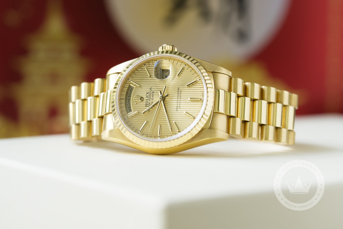 Rolex Day-Date 36 18238 Watch, Box, and Paper