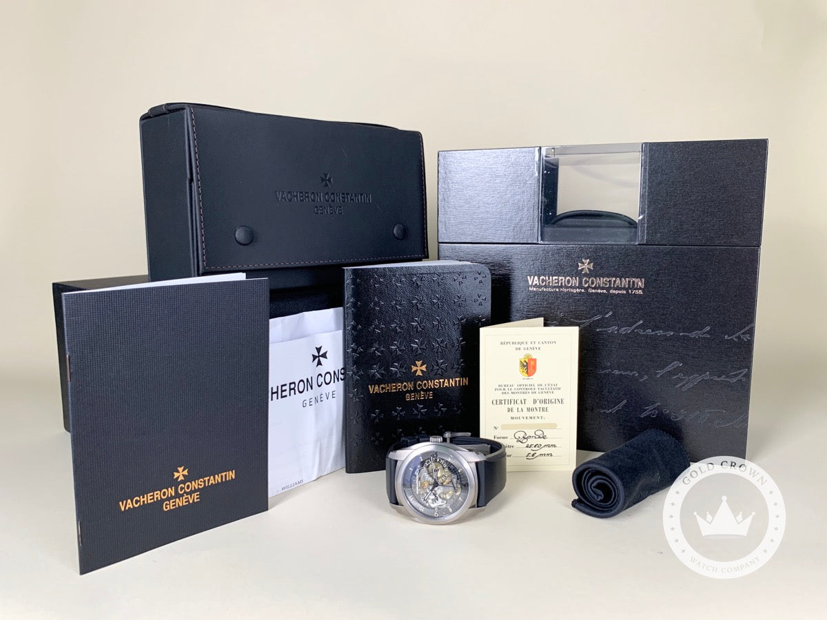 Vacheron Constantin Quai De L'lle Day Titanium Skeleton Dial 85050/000T-9341 Full Set