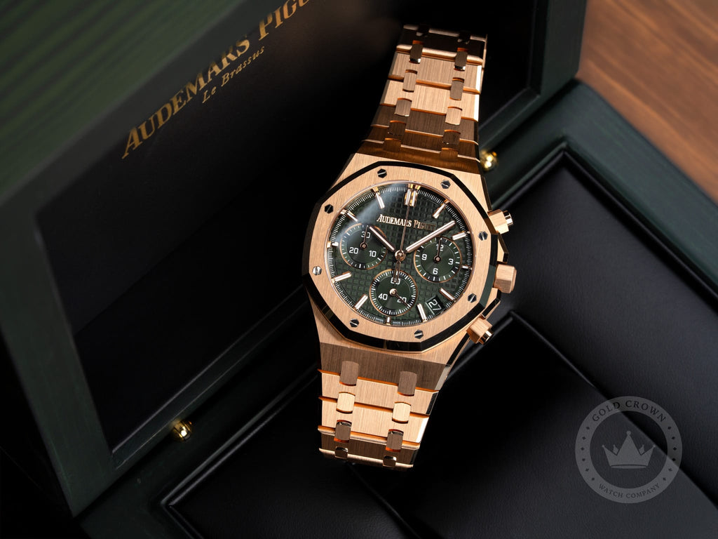 Audemars Piguet Royal Oak Chronograph 26240OR.OO.1320OR.08 “Green Dial” Full Set