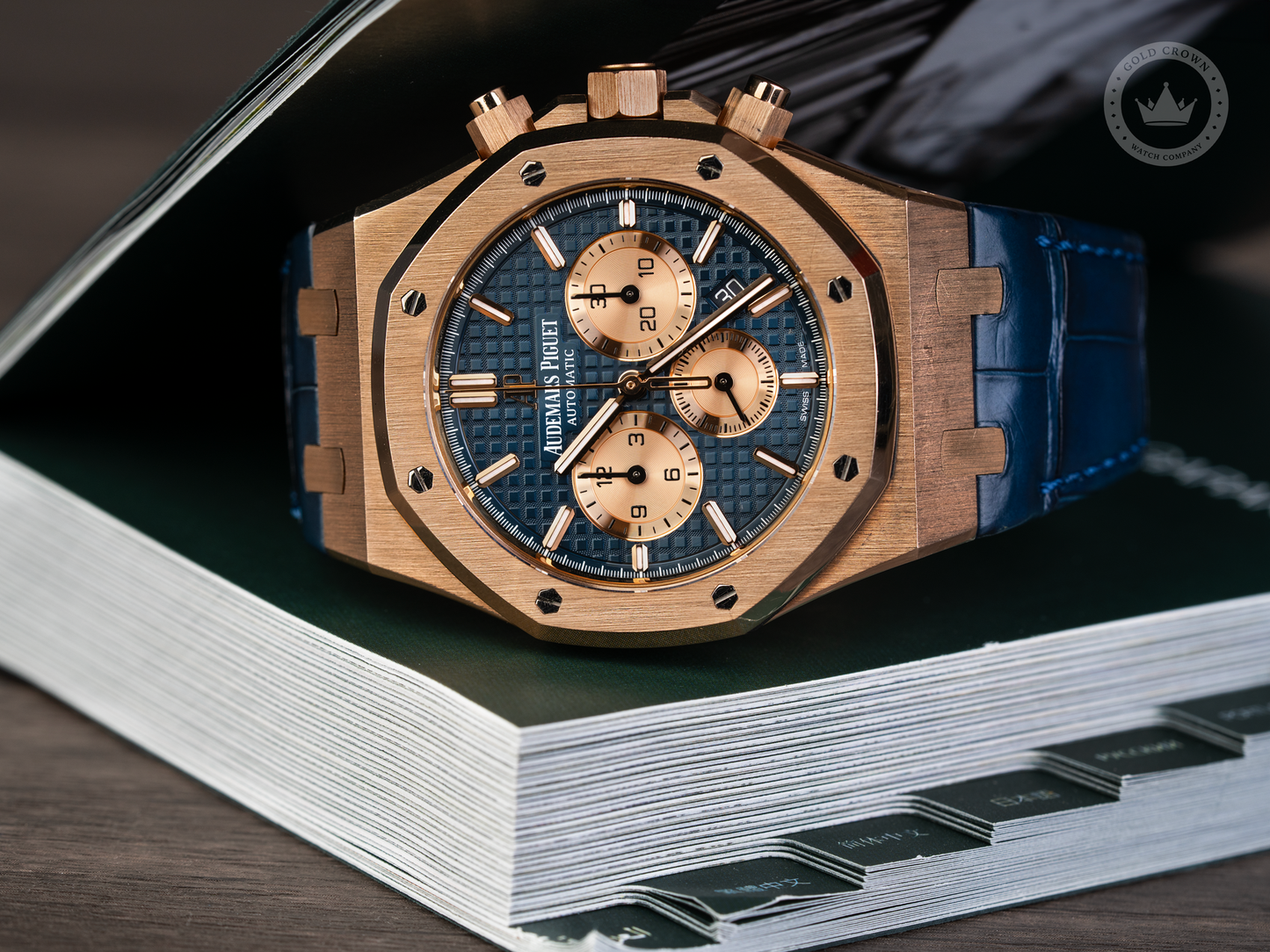 Audemars Piguet Royal Oak Chronograph 26331OR.OO.D315CR.01 Watch, Paper, and Manual