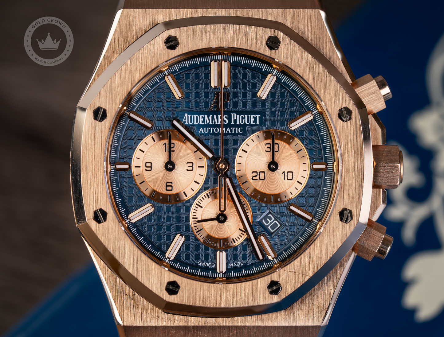 Audemars Piguet Royal Oak Chronograph 26331OR.OO.D315CR.01 Watch, Paper, and Manual