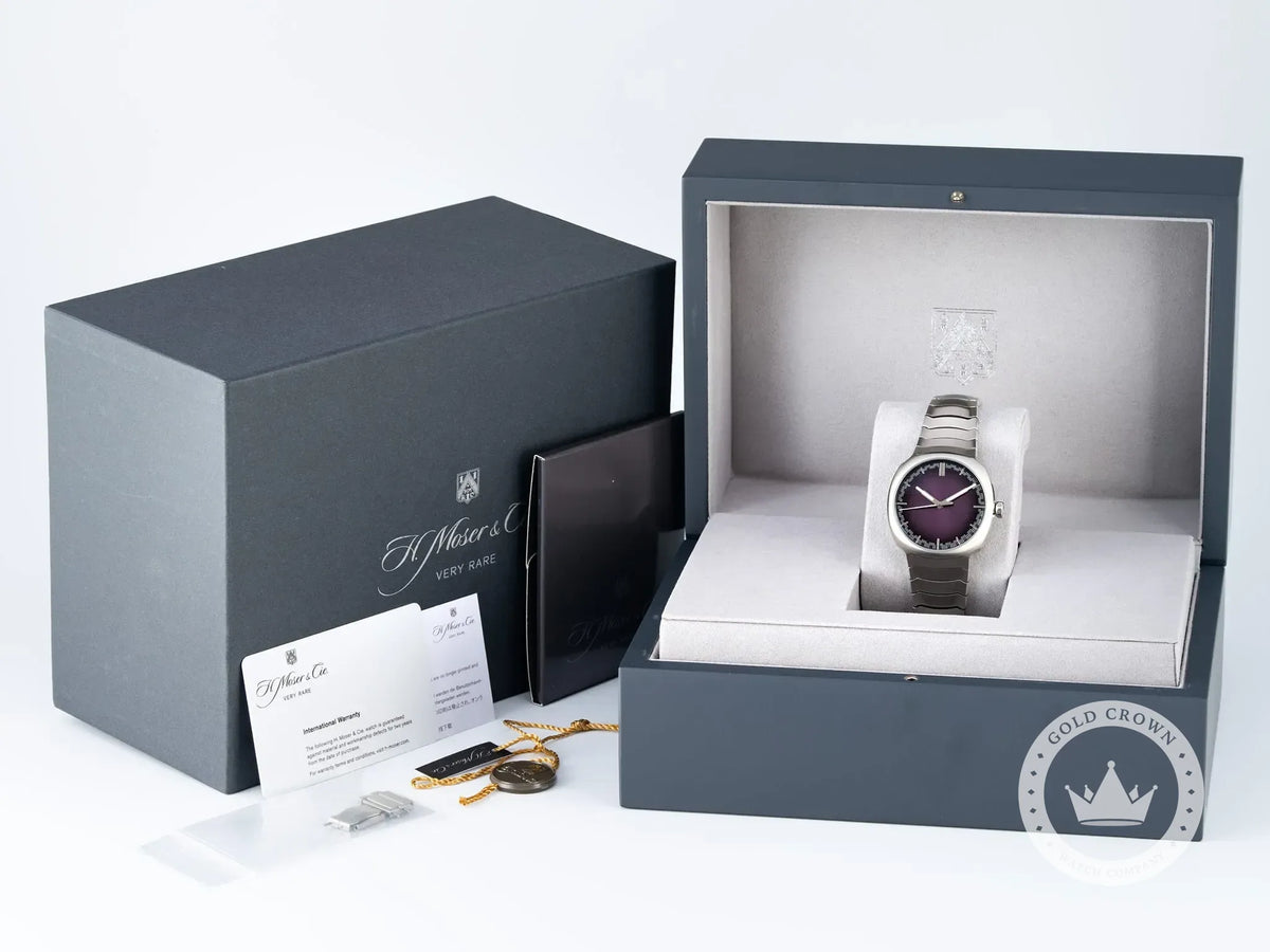H. Moser & Cie. Streamliner Centre Seconds Purple Haze 6201-1201 Full Set