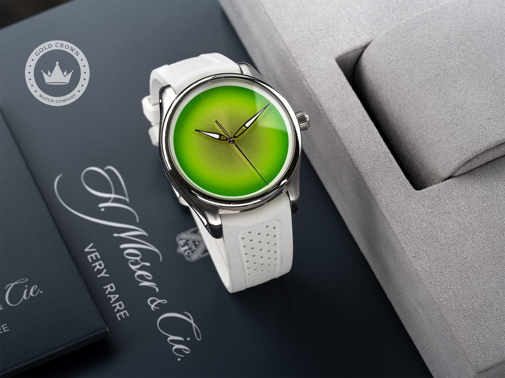 H.Moser & Cie. Pioneer Centre Seconds Concept Citrus Green 3201-1204 Full Set