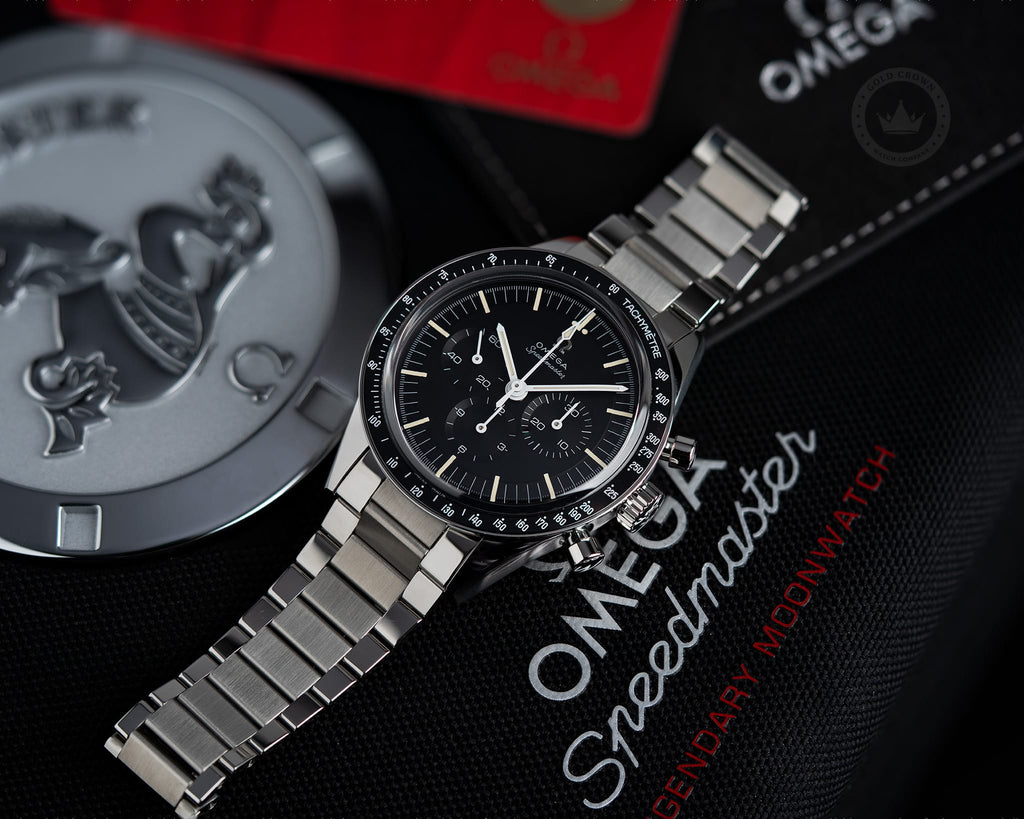 Brand New Omega Speedmaster Professional Moonwatch 31130403001001 “Ed White” Full Set