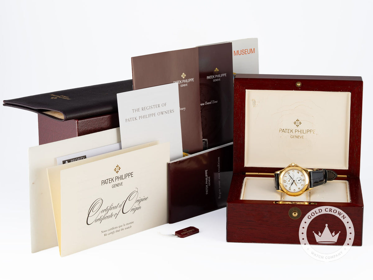 Patek Philippe Calatrava Travel Time 5134J-001 Watch, Paper, and Manual