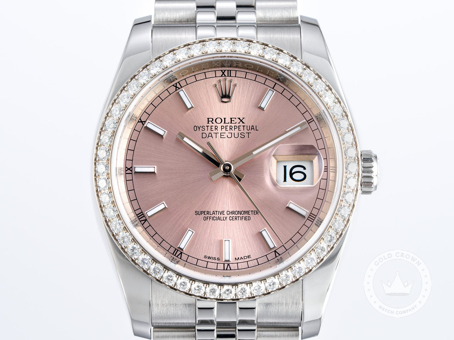 Rolex Datejust 116244 “Pink Dial” Full Set