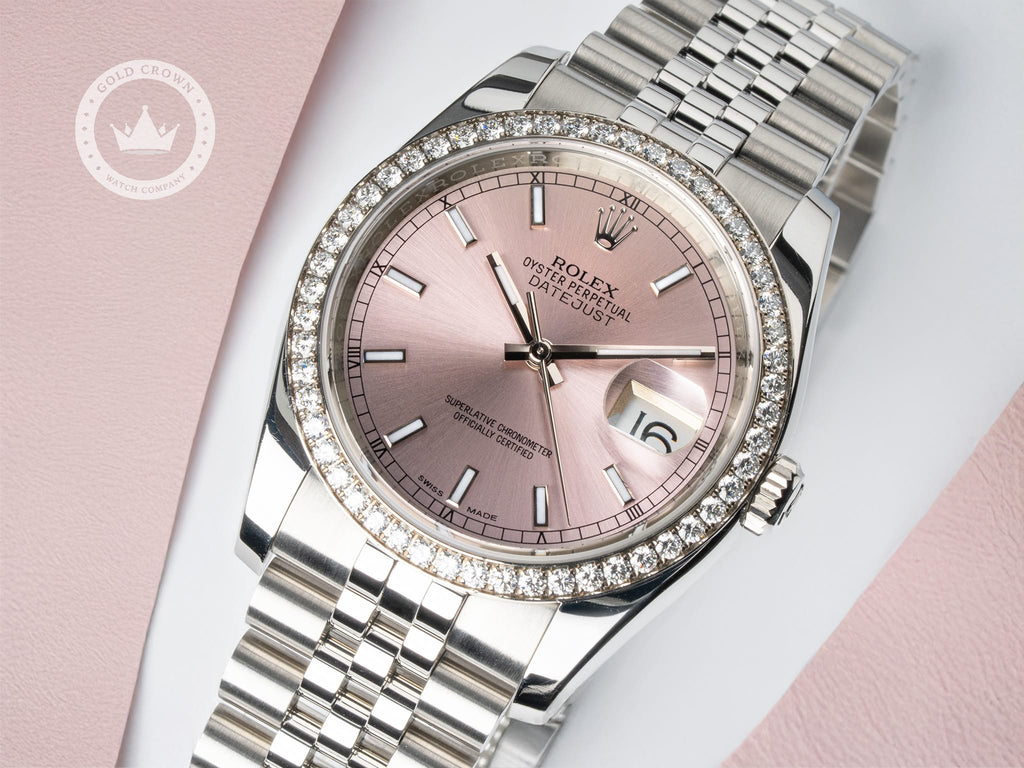 Rolex Datejust 116244 “Pink Dial” Full Set