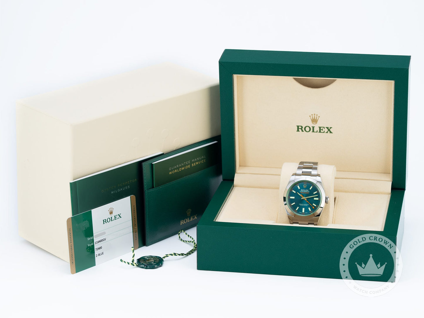 Brand New Rolex Milgauss 116400GV Full Set