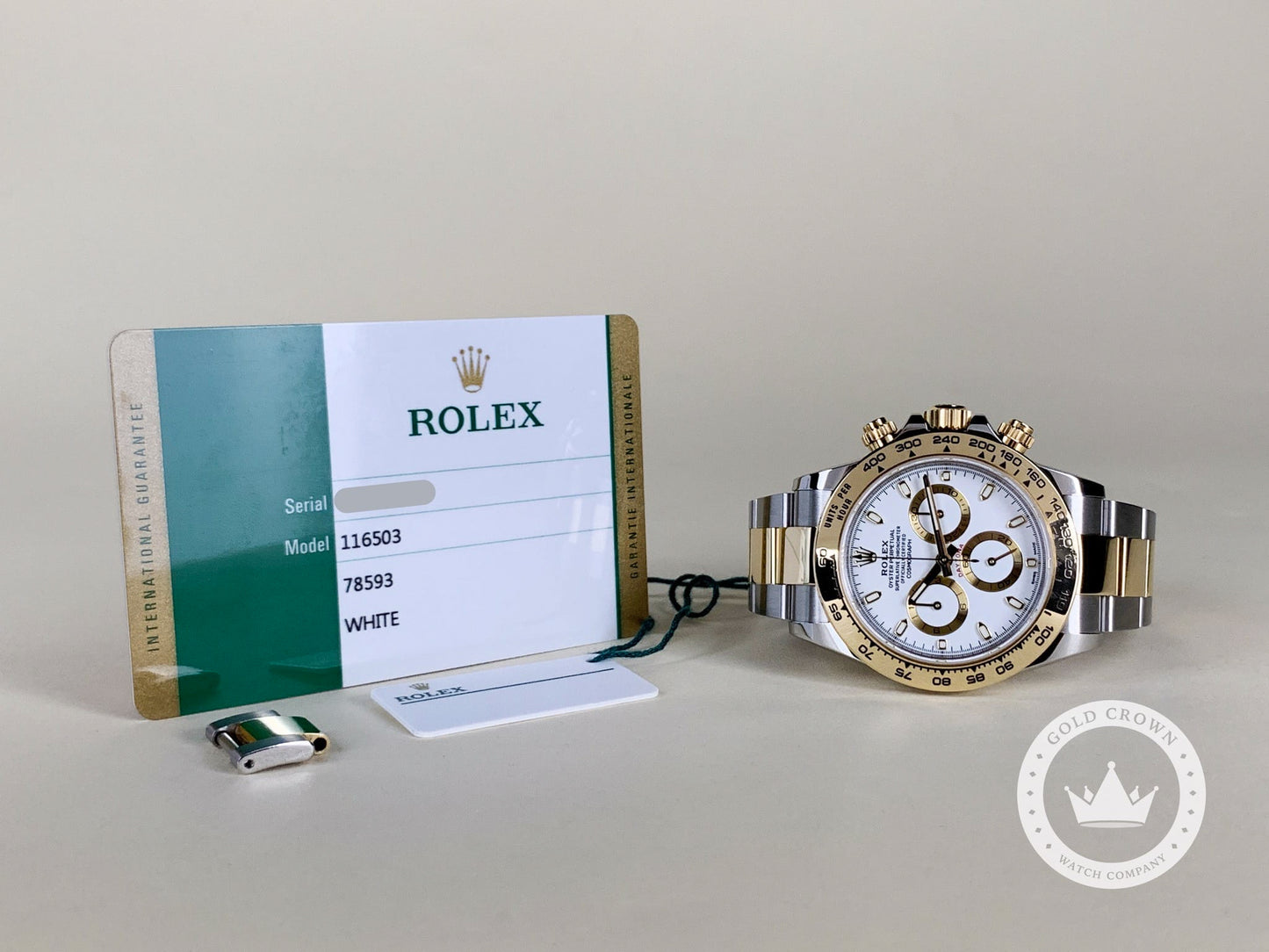 Rolex Daytona 116503 Watch and Paper