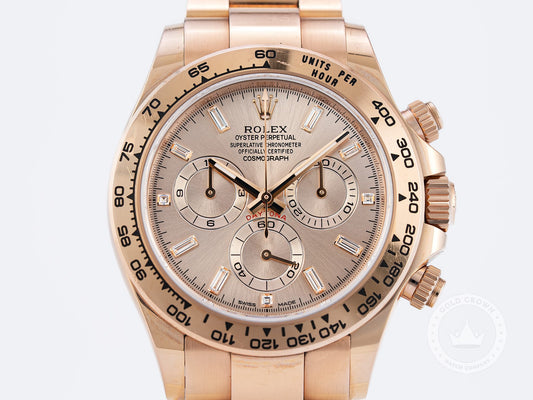 Rolex Daytona 116505 “Sundust Diamond Dial” Full Set