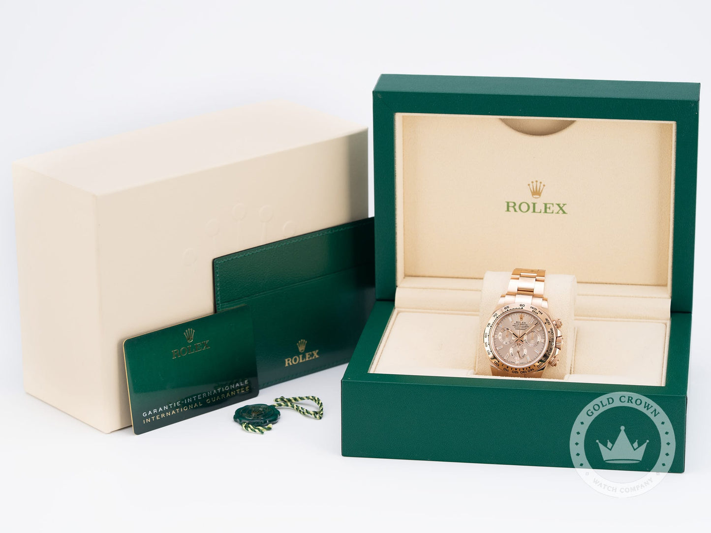 Rolex Daytona 116505 “Sundust Diamond Dial” Full Set