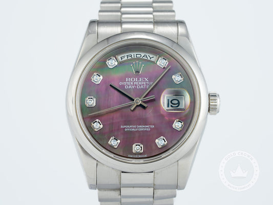 Rolex Day-Date 118206 “MOP Tahitian Dial” Watch