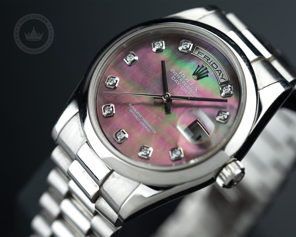 Rolex Day-Date 118206 “MOP Tahitian Dial” Watch