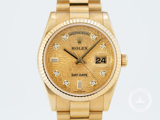 Rolex Day-Date 36 118238 “Jubilee Diamond Dial” Full Set