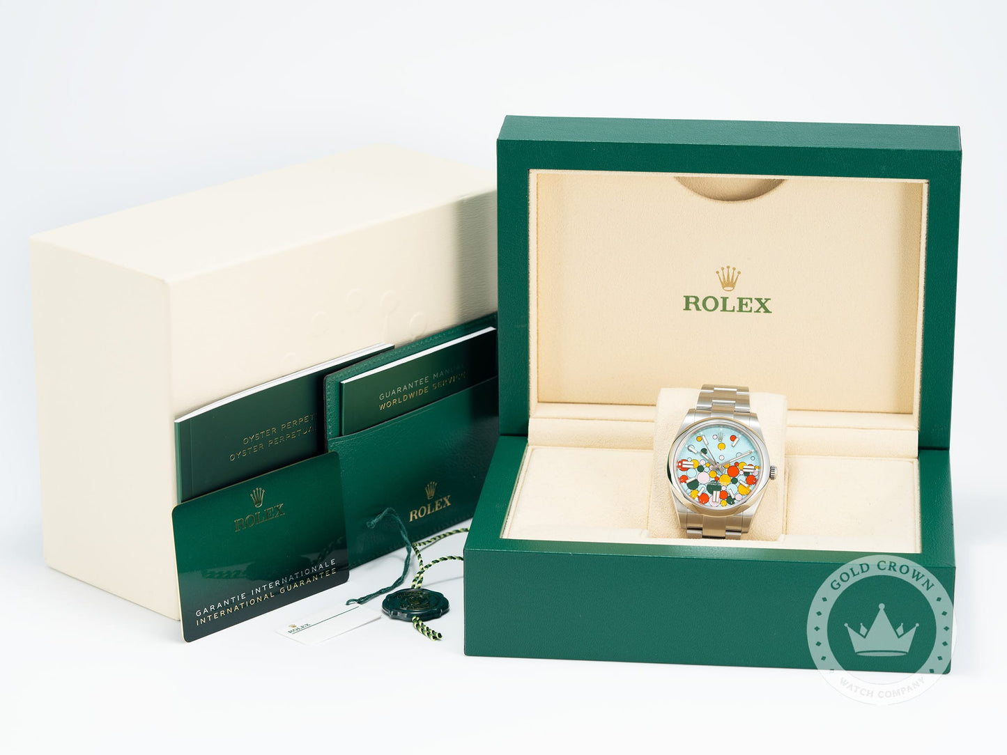 Brand New Rolex Oyster Perpetual 124300 “Celebrations” Full Set