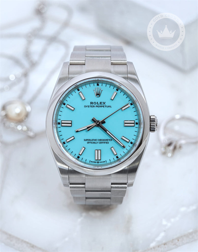 Brand New Rolex Oyster Perpetual 36 126000 “Tiffany” Full Set