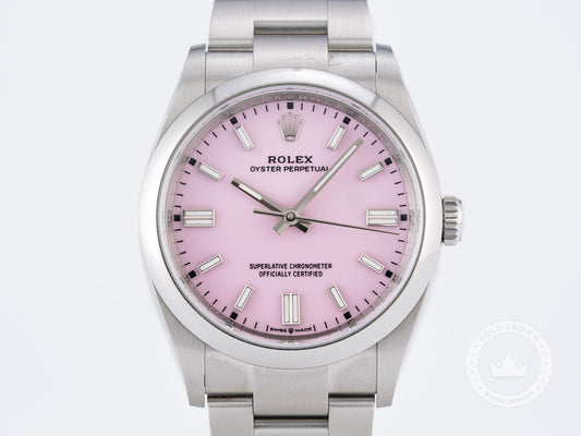 Rolex Oyster Perpetual 126000 “Candy Pink Dial” Full Set