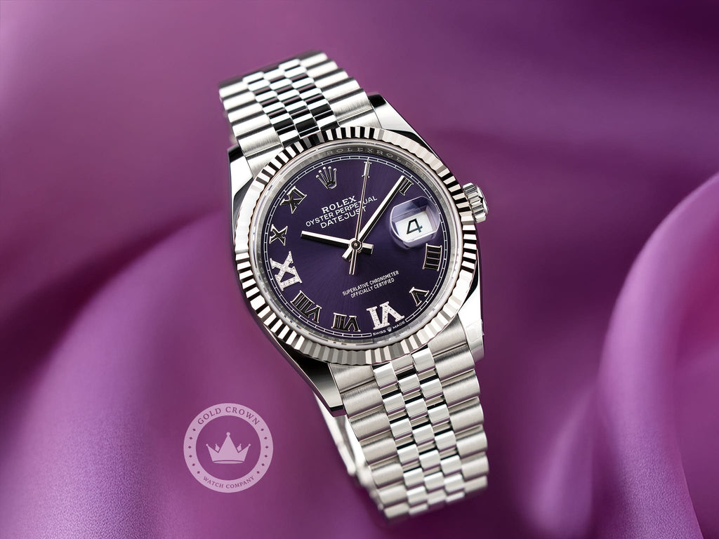 Rolex Datejust 126234 “Aubergine Dial” Full Set
