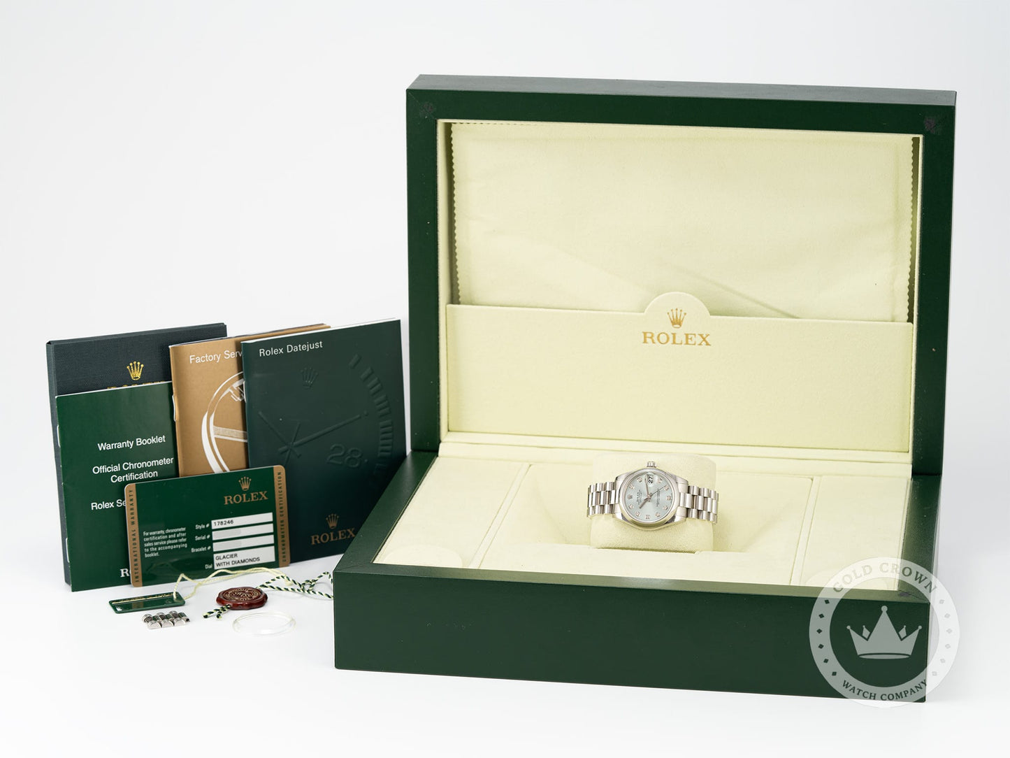 Rolex Datejust 178246 “Glacier Diamond Dial” Full Set