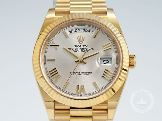 Rolex Day-Date 228238 Watch and Paper