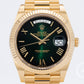 Brand New Rolex Day-Date 40 228238 “Green Ombre” Watch and Paper