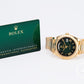 Brand New Rolex Day-Date 40 228238 “Green Ombre” Watch and Paper