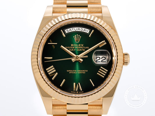 Rolex Day-Date 40 228238 “Green Ombré” Full Set
