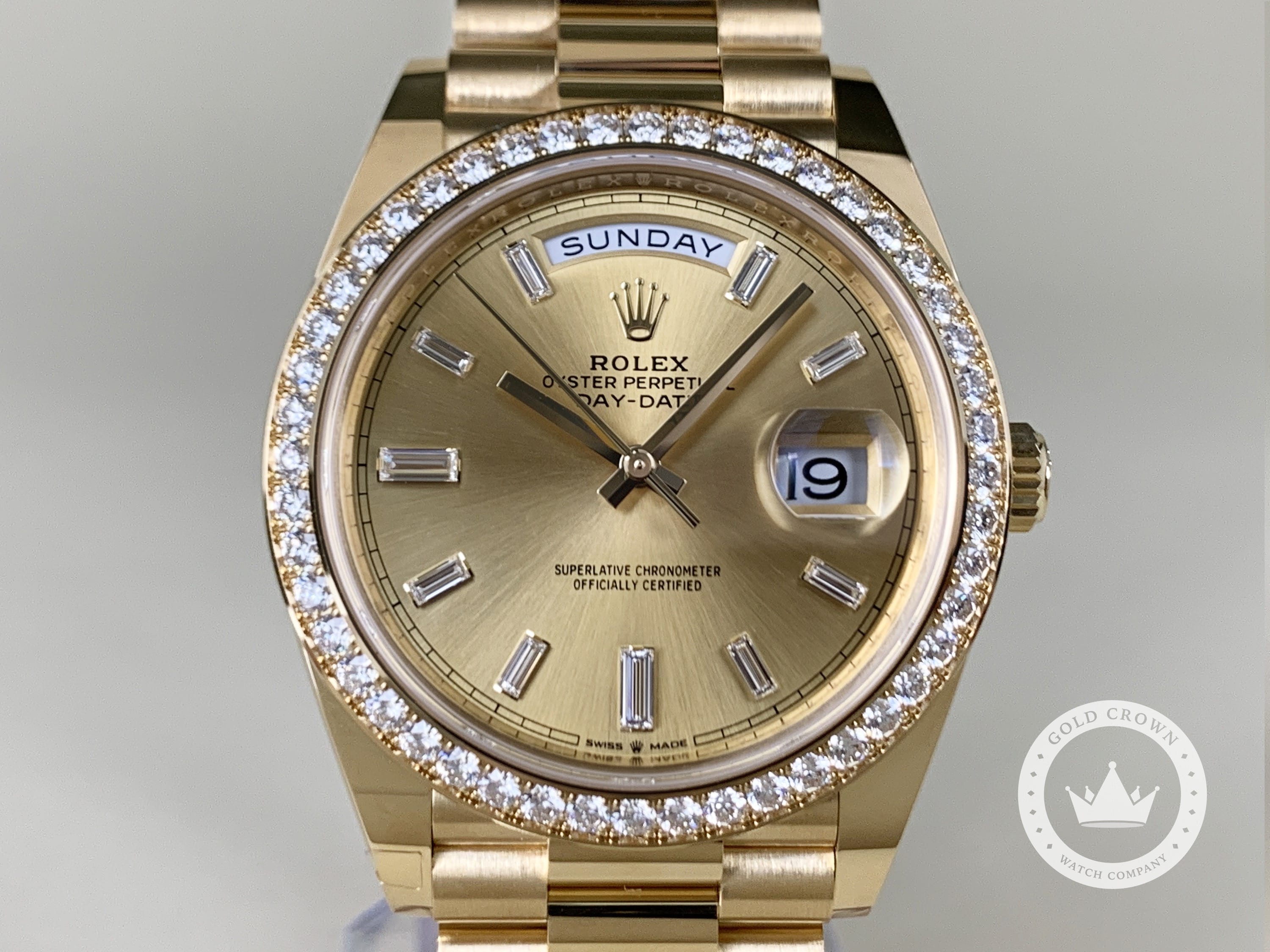 Brand New Rolex Day-Date 40 228348RBR Full Set – Gold Crown Watch Company