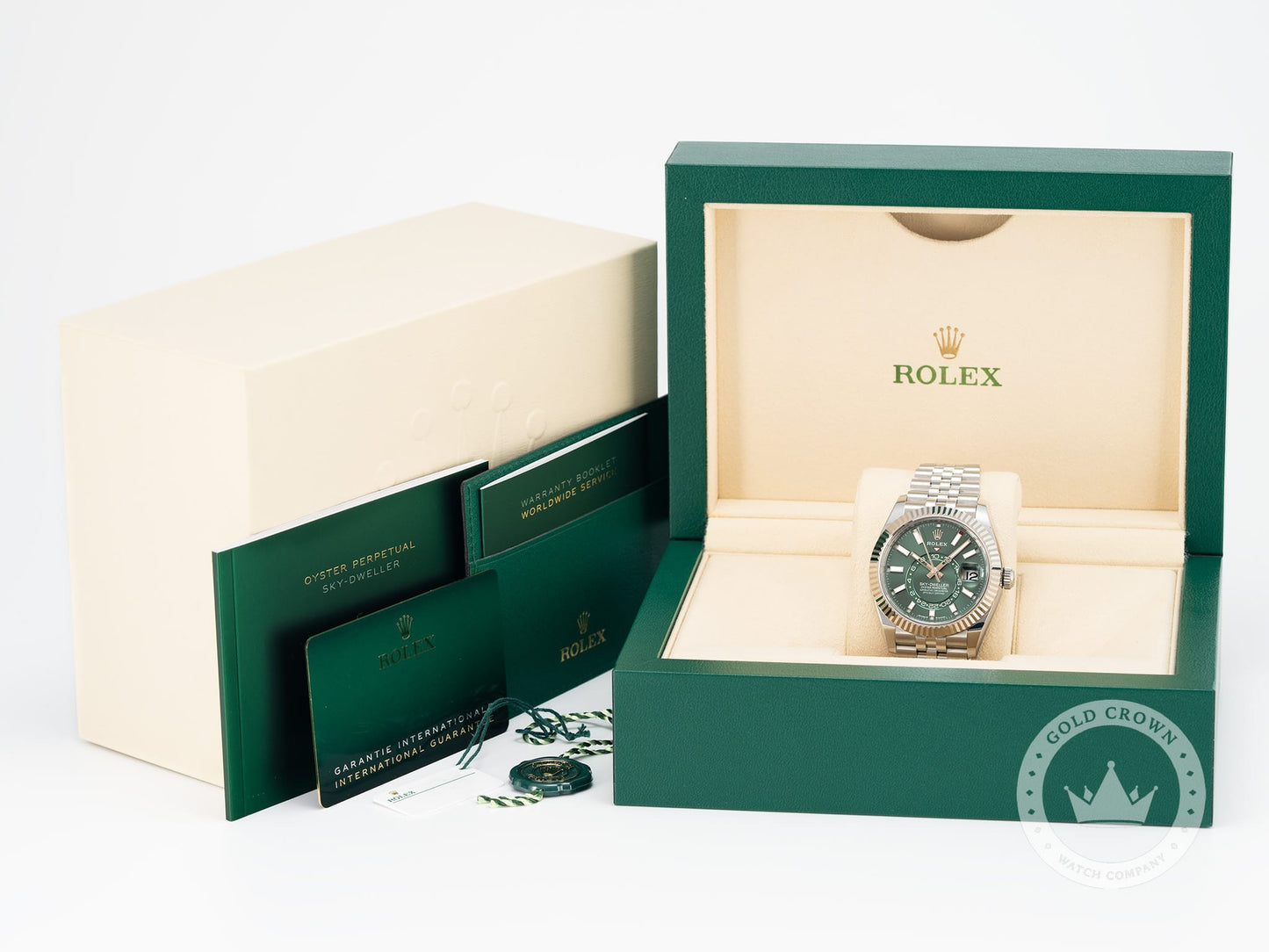 Brand New Rolex Sky-Dweller 336934 “Green Dial” Full Set